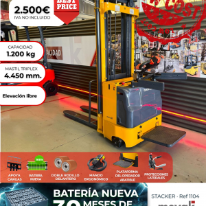 APILADOR ELECTRIC STACKER BATERÍA NUEVA