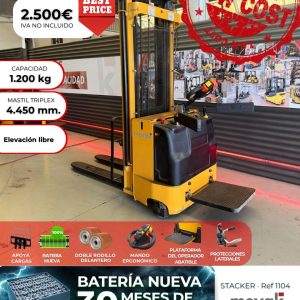 APILADOR ELECTRIC STACKER BATERÍA NUEVA