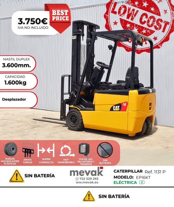 CARRETILLA ELEVADORA CATERPILLAR SEGUNDA MANO