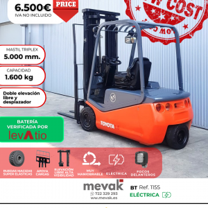 CARRETILLA ELEVADORA SEGUNDA MANO BT