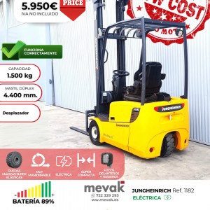 CARRETILLA ELEVADORA JUNGHEINRICH BATERÍA 89%