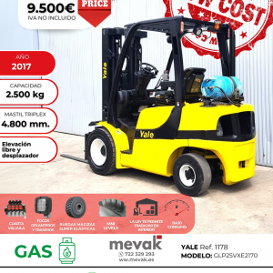 CARRETILLA ELEVADORA USADA GAS YALE