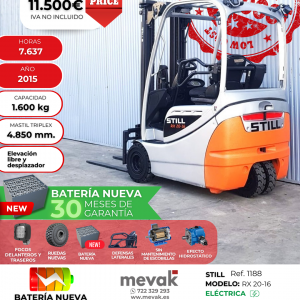 CARRETILLA ELEVADORA OCASION STILL BATERIA NUEVA