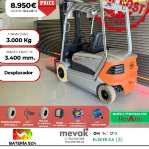 CARRETILLA ELEVADORA USADA OM BATERÍA 92%