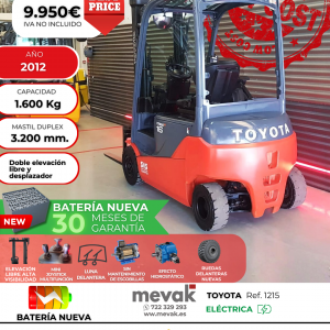 CARRETILLA ELEVADORA OCASION BATERIA NUEVA