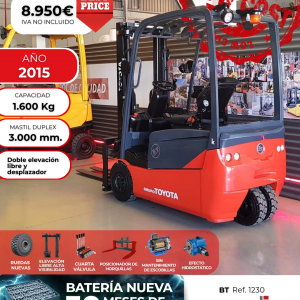 CARRETILLA ELEVADORA OCASION BT BATERÍA NUEVA