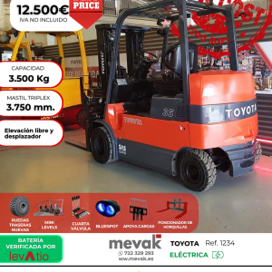 CARRETILLA ELEVADORA USADA TOYOTA