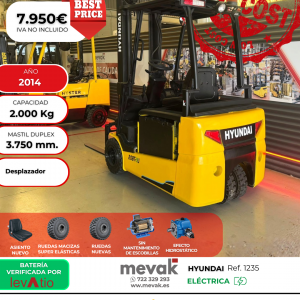 CARRETILLA ELEVADORA USADA HYUNDAI 2000 KG