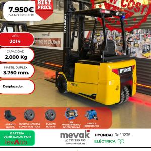 CARRETILLA ELEVADORA USADA HYUNDAI 2000 KG