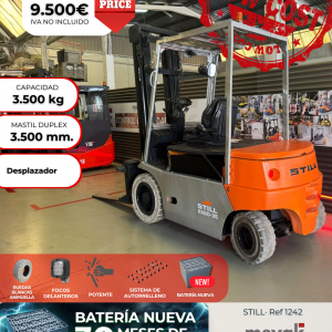 CARRETILLA ELEVADORA STILL SEGUNDA MANO BATERÍA NUEVA