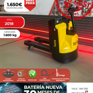 TRANSPALETA EUROPEA ELECTRICA SEGUNDA MANO