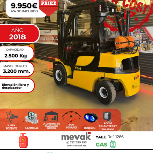 CARRETILLA ELEVADORA USADA YALE GAS