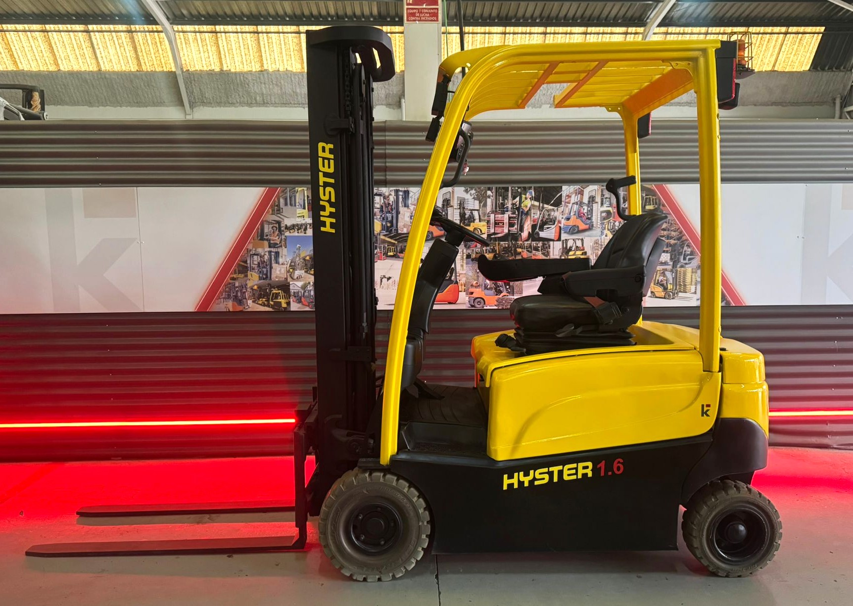 CARRETILLA ELEVADORA SEGUNDA MANO HYSTER BATERIA NUEVA - Imagen 6