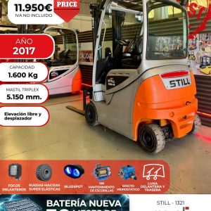 CARRETILLA ELEVADORA OCASION STILL BATERIA NUEVA