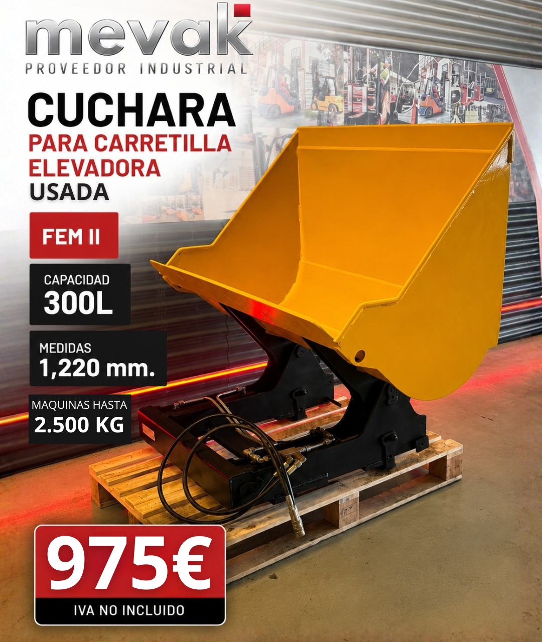 CUCHARA USADA PARA CARRETILLA ELEVADORA