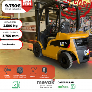 CARRETILLA ELEVADORA USADA CATERPILLAR DIESEL