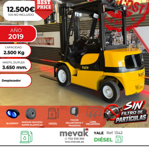 CARRETILLA ELEVADORA DIESEL SEGUNDA MANO YALE