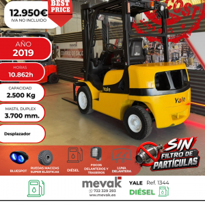 CARRETILLA ELEVADORA DIESEL OPORTUNIDAD YALE