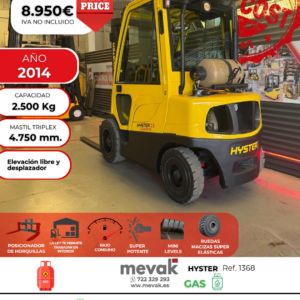 CARRETILLA ELEVADORA USADA HYSTER GAS